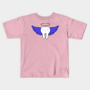 Cute Molar Angel illustration - for Dentists, Hygienists, Dental Assistants, Dental Students and anyone who loves teeth by Happimola Kids T-Shirt